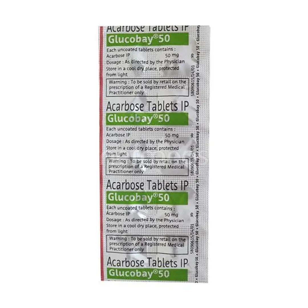 Glucobay 50 Tablet product image