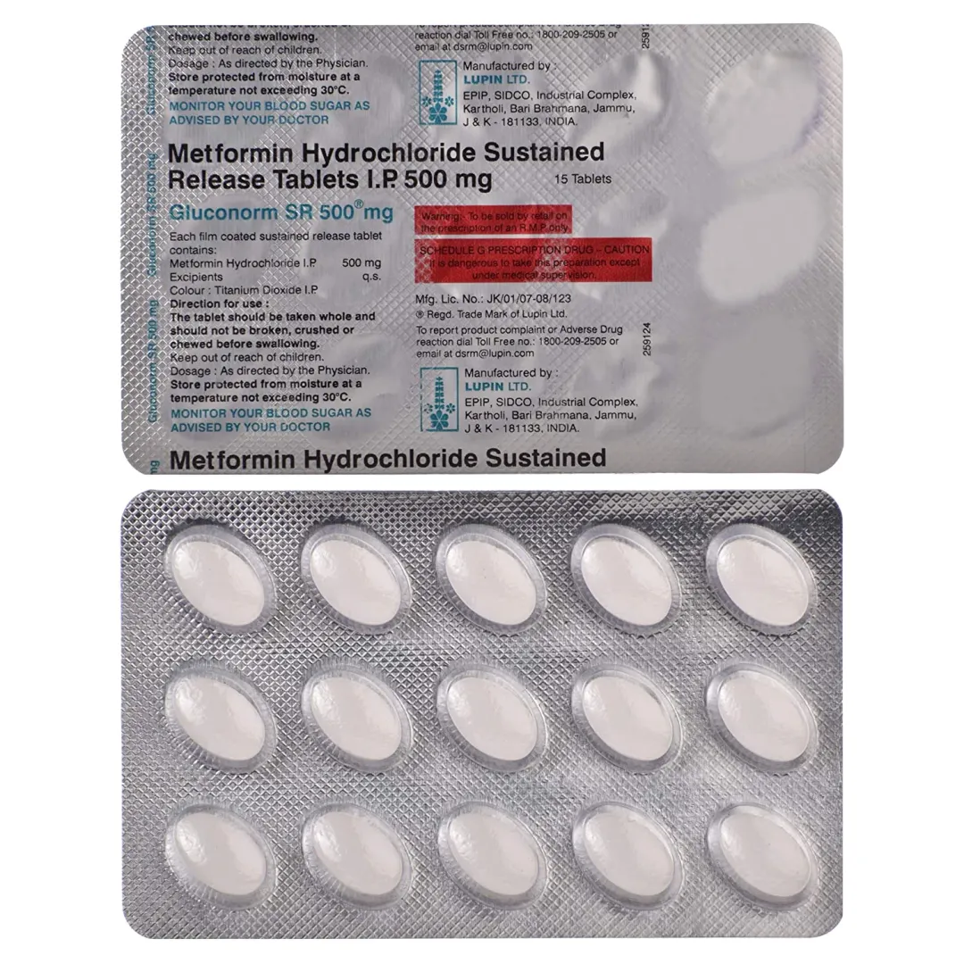 Gluconorm Sr 500 Tablet product image