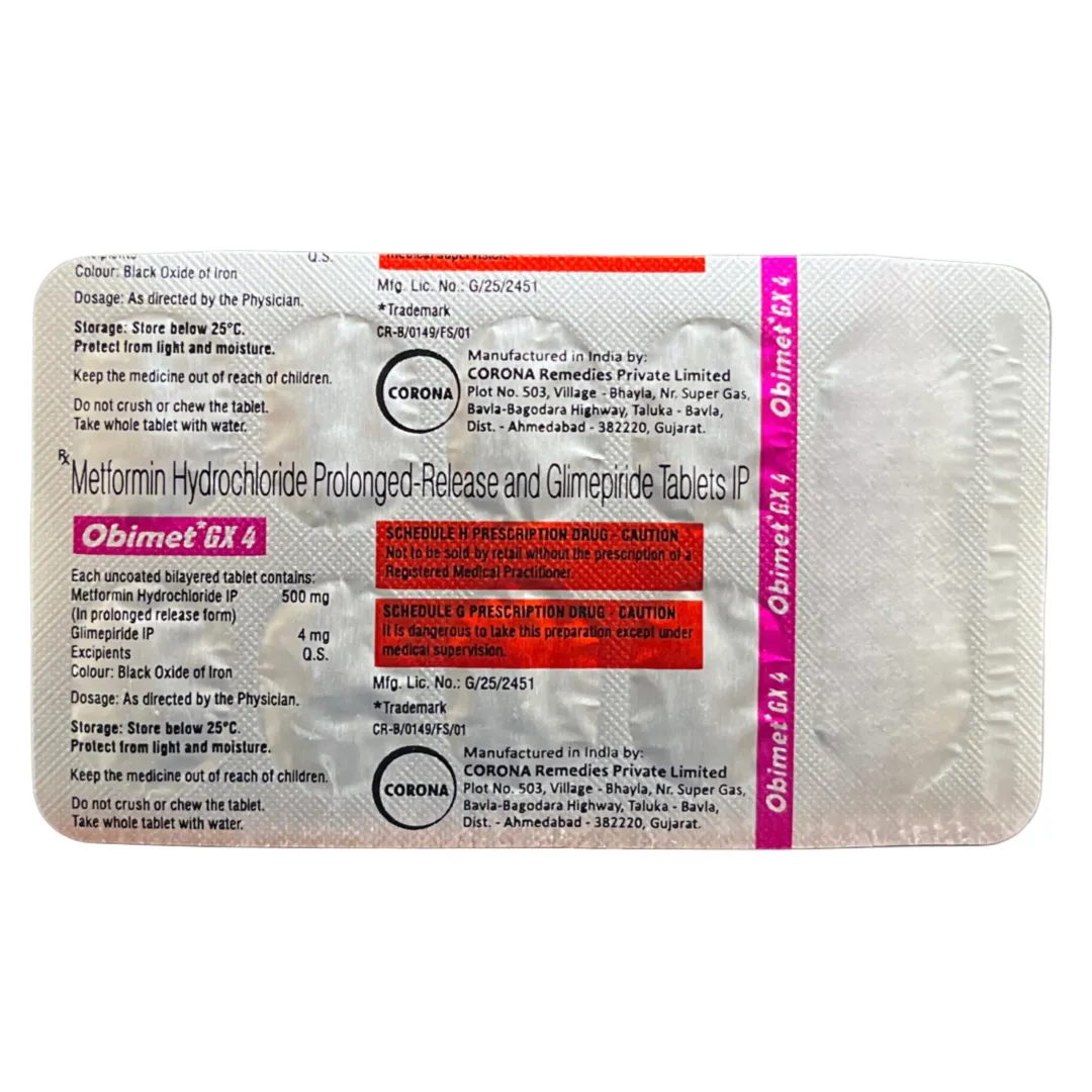 Obimet Gx Forte 4 Tablet product image