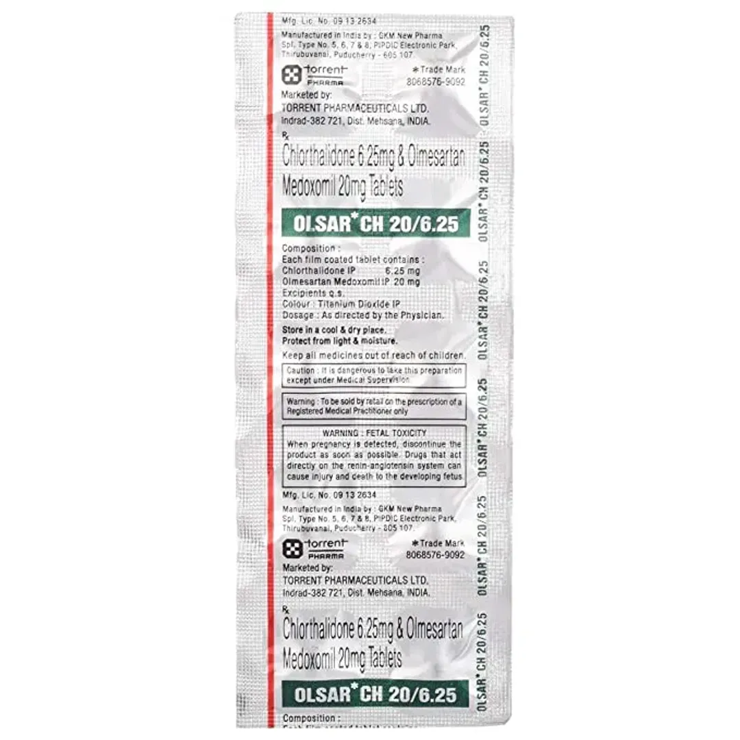 Olsar Ch 20/6.25 Tablet product image