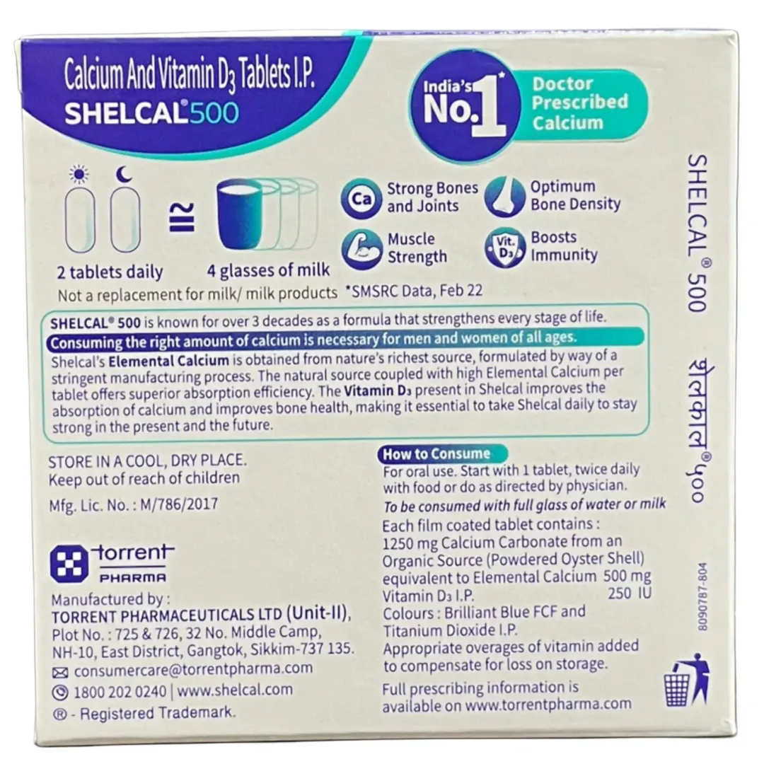 Shelcal 500 Tablet product image