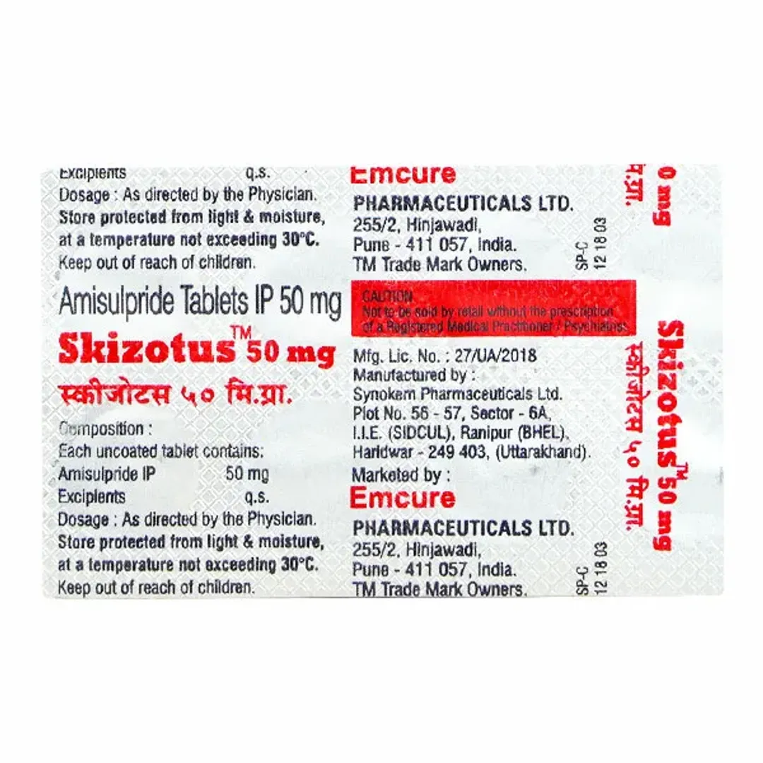 Skizotus 50 Tablet product image