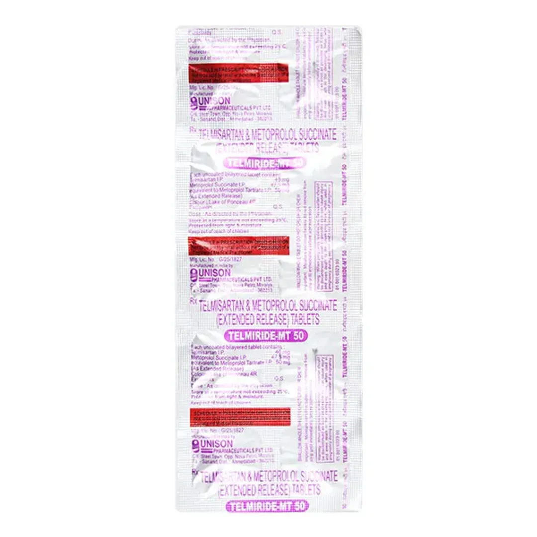 Telmiride Mt 50 Tablet product image