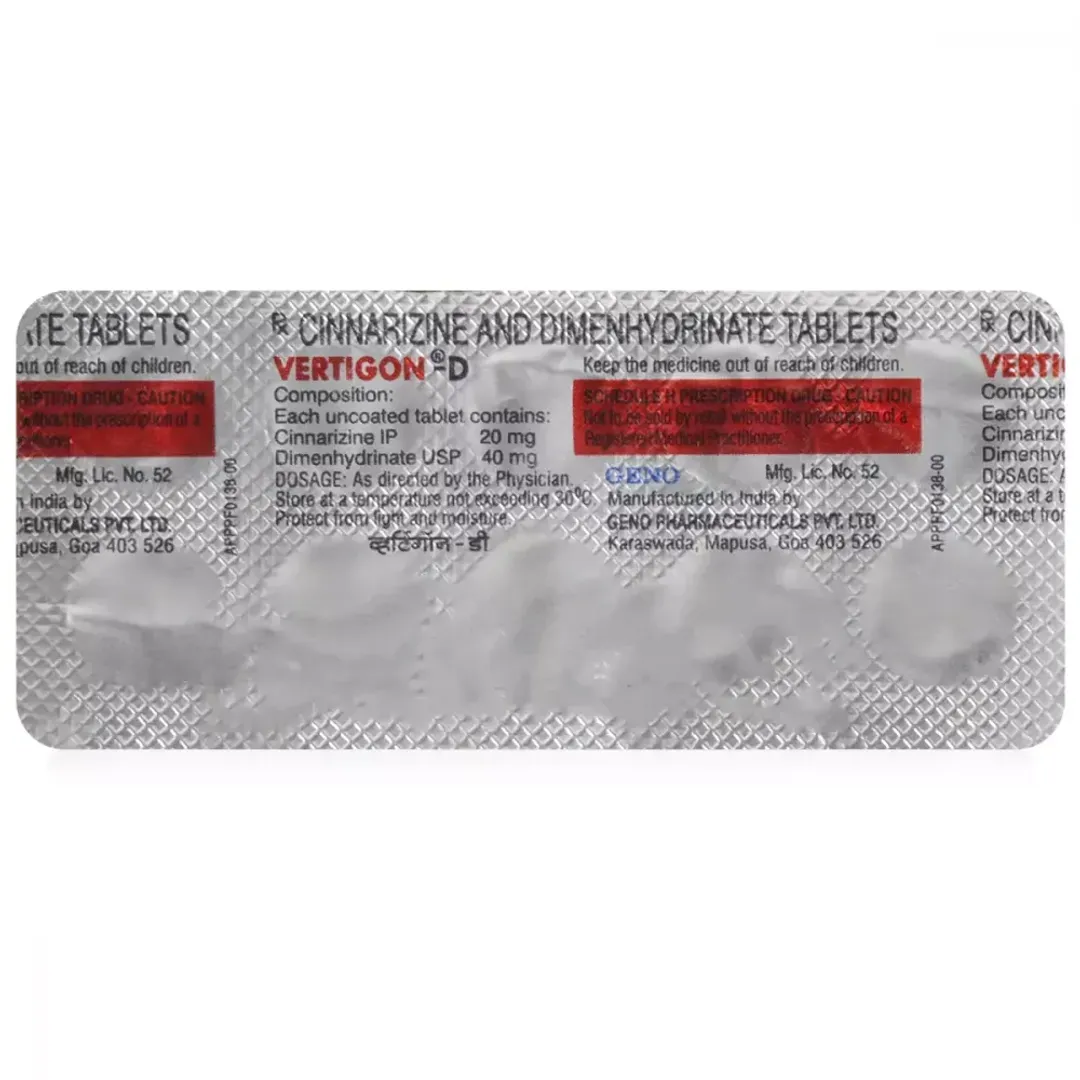 Vertigon D Tablet product image