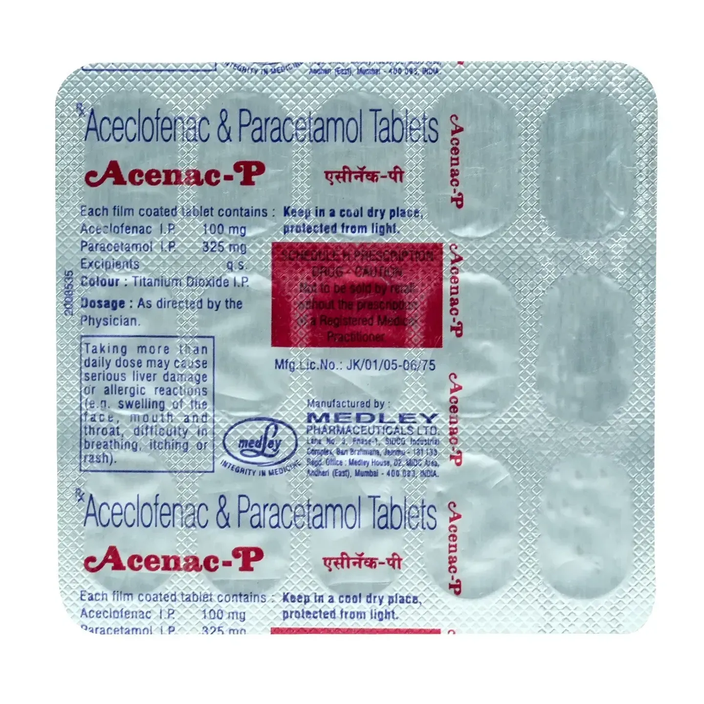 Acenac P Tablet product image