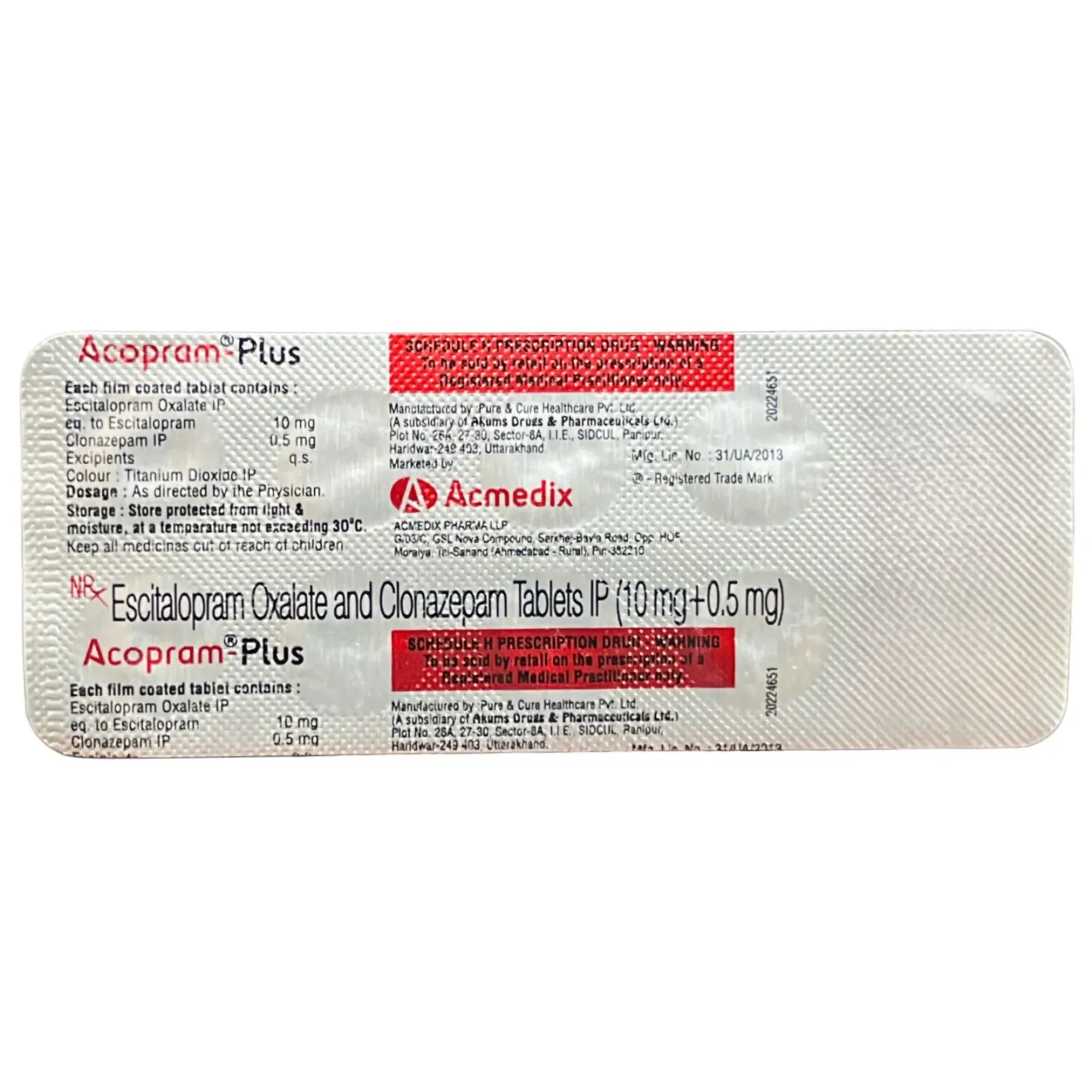 Acopram Plus Tablet product image