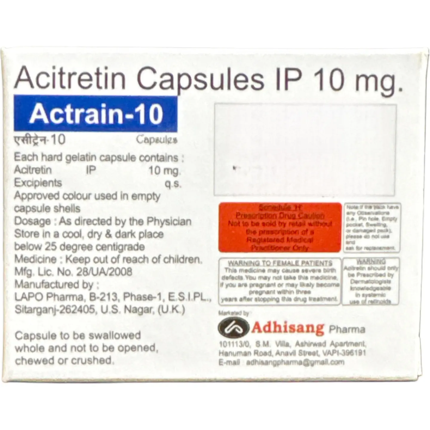 Actrain 10 Capsules product image