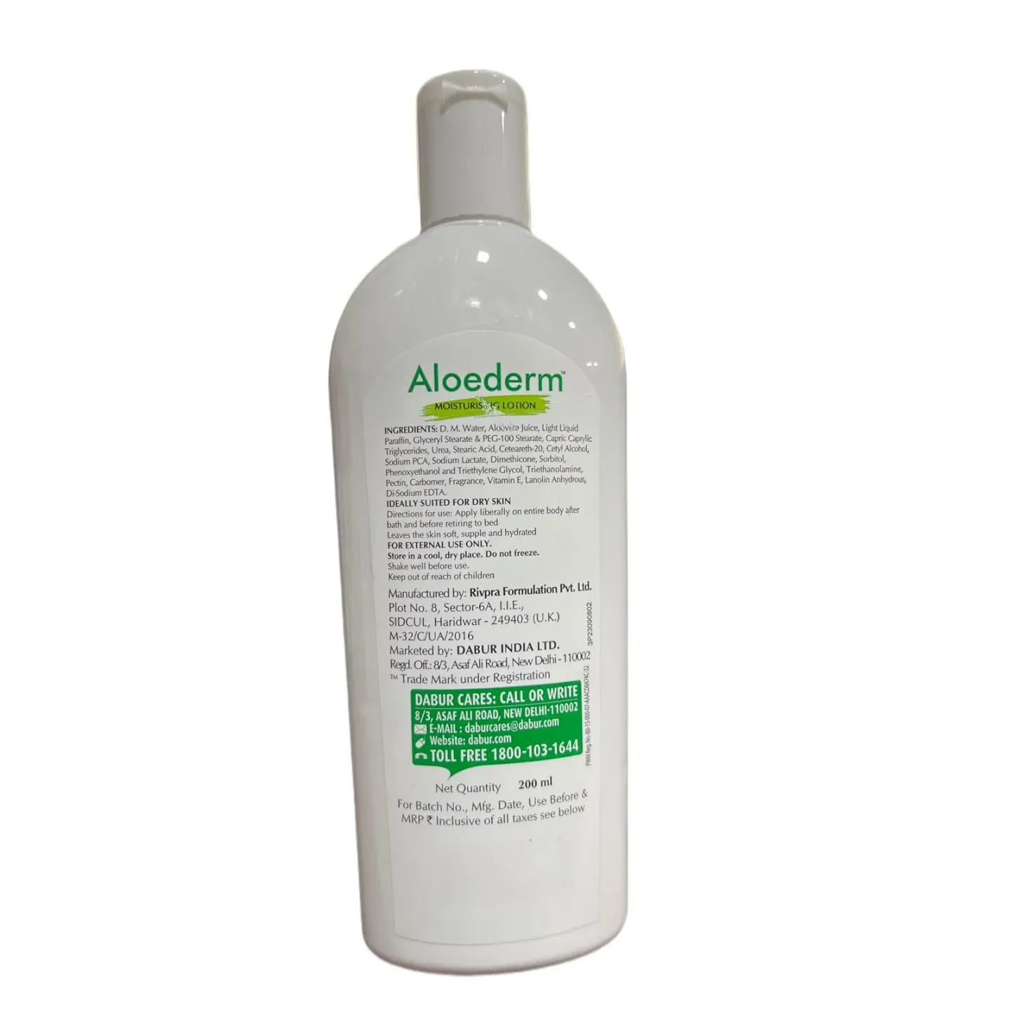 Aloederm Moisturising Lotion 200ml product image