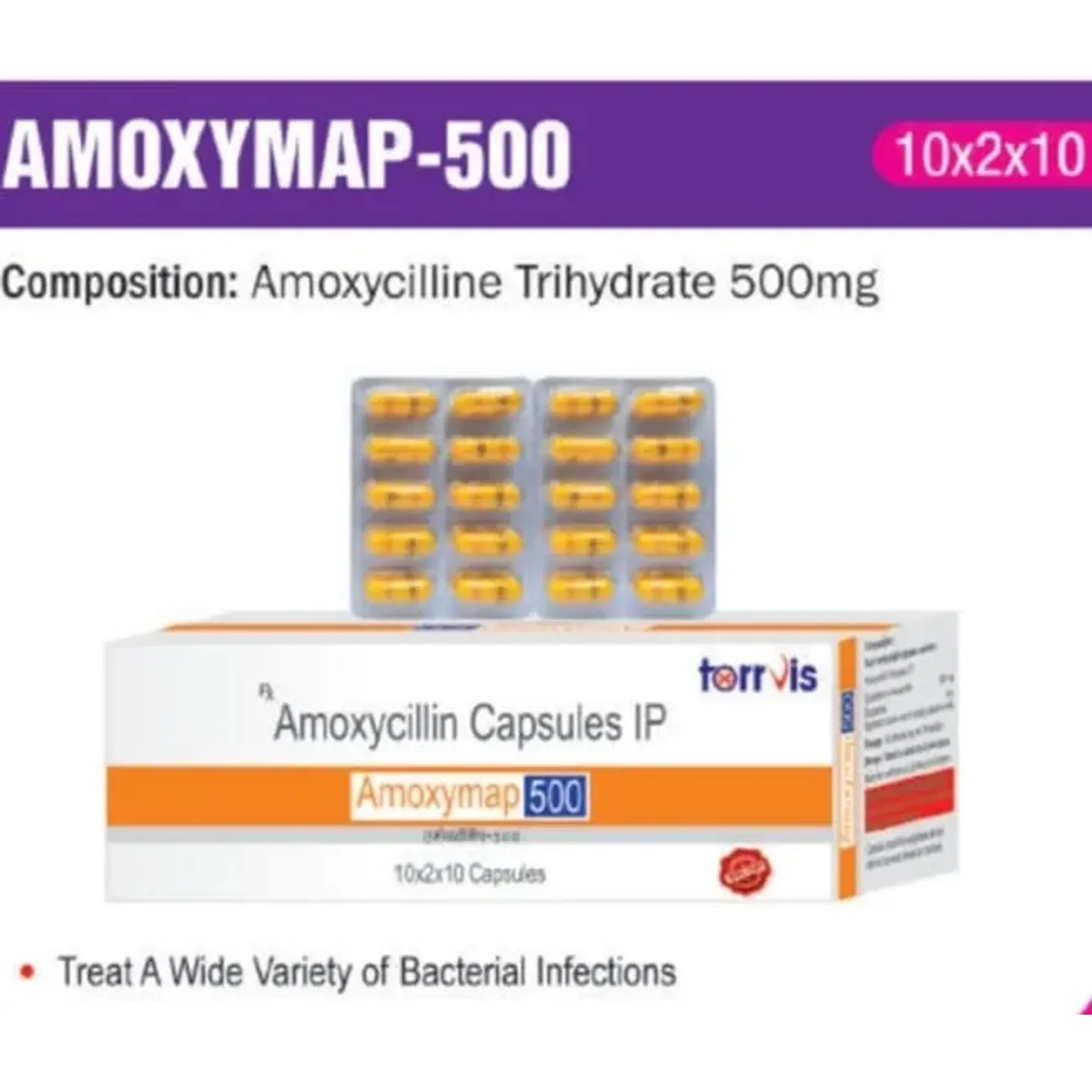 Amoxymap 500mg Capsule product image