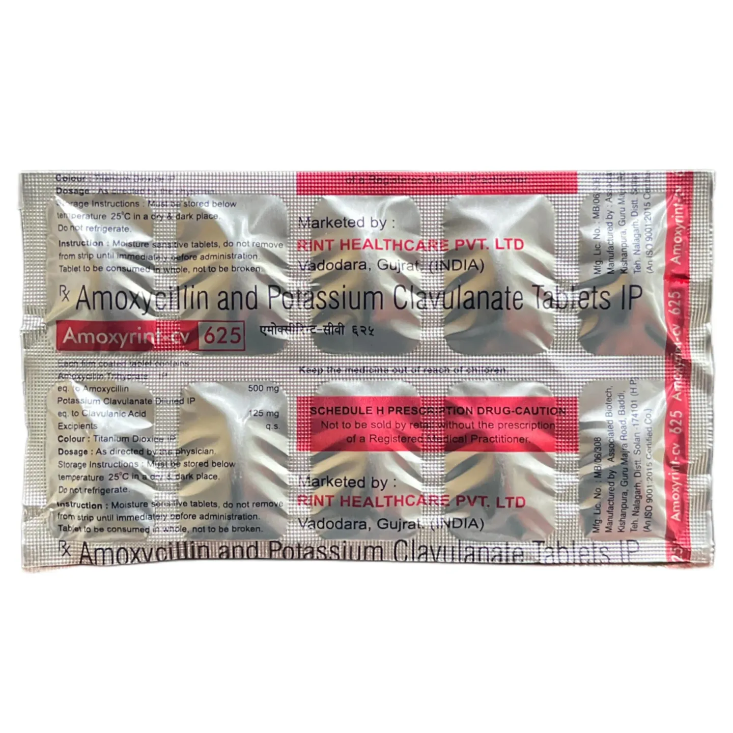 Amoxyrint Cv 625 Tablet product image