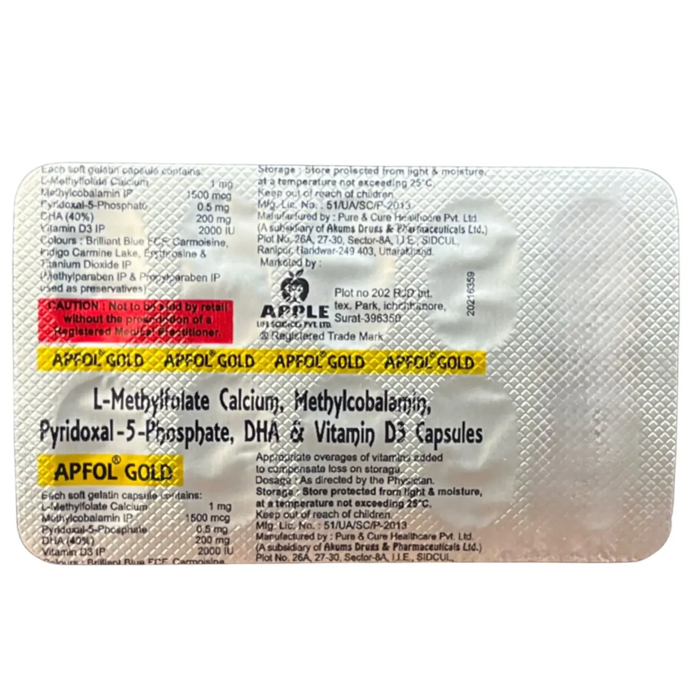 Apfol Gold Softgel Capsule product image