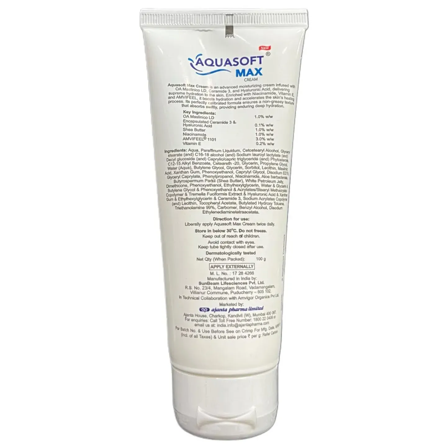 Aquasoft Max Cream 100gm product image
