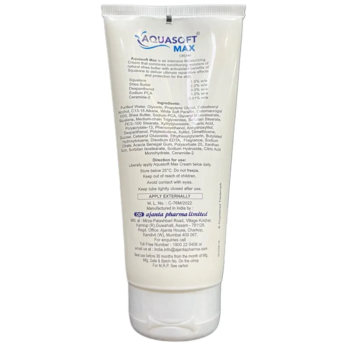 Aquasoft Max Moisturising Cream 150gm product image