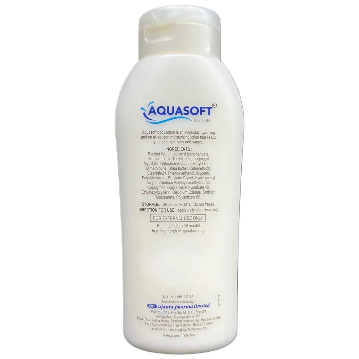 Aquasoft Moisturizing Lotion 200ml product image