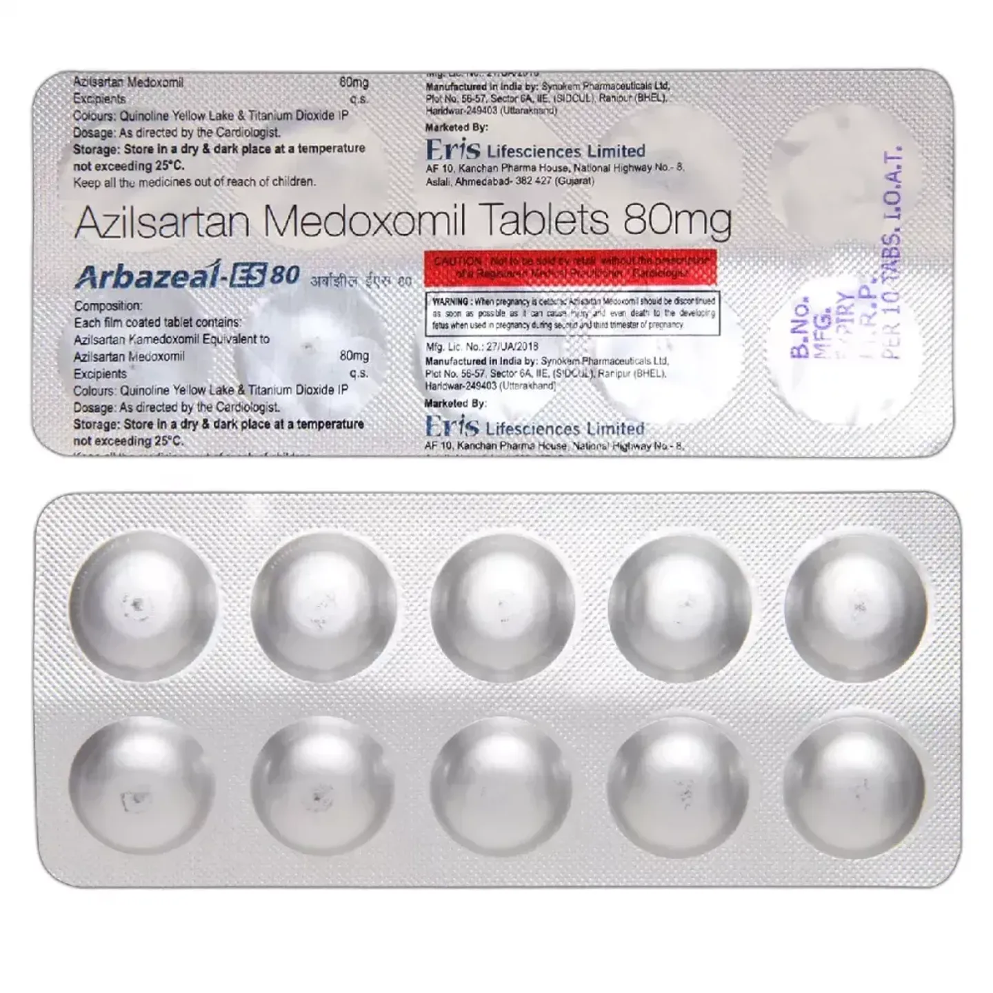 Arbazeal Es 80 Tablet product image