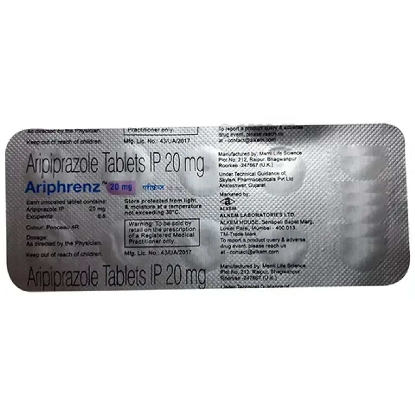 Ariphrenz 20 Tablet product image