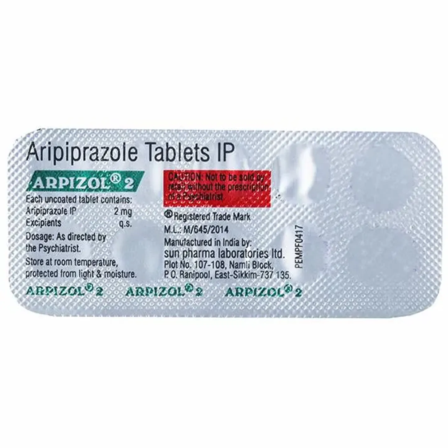 Arpizol 2 Tablet product image
