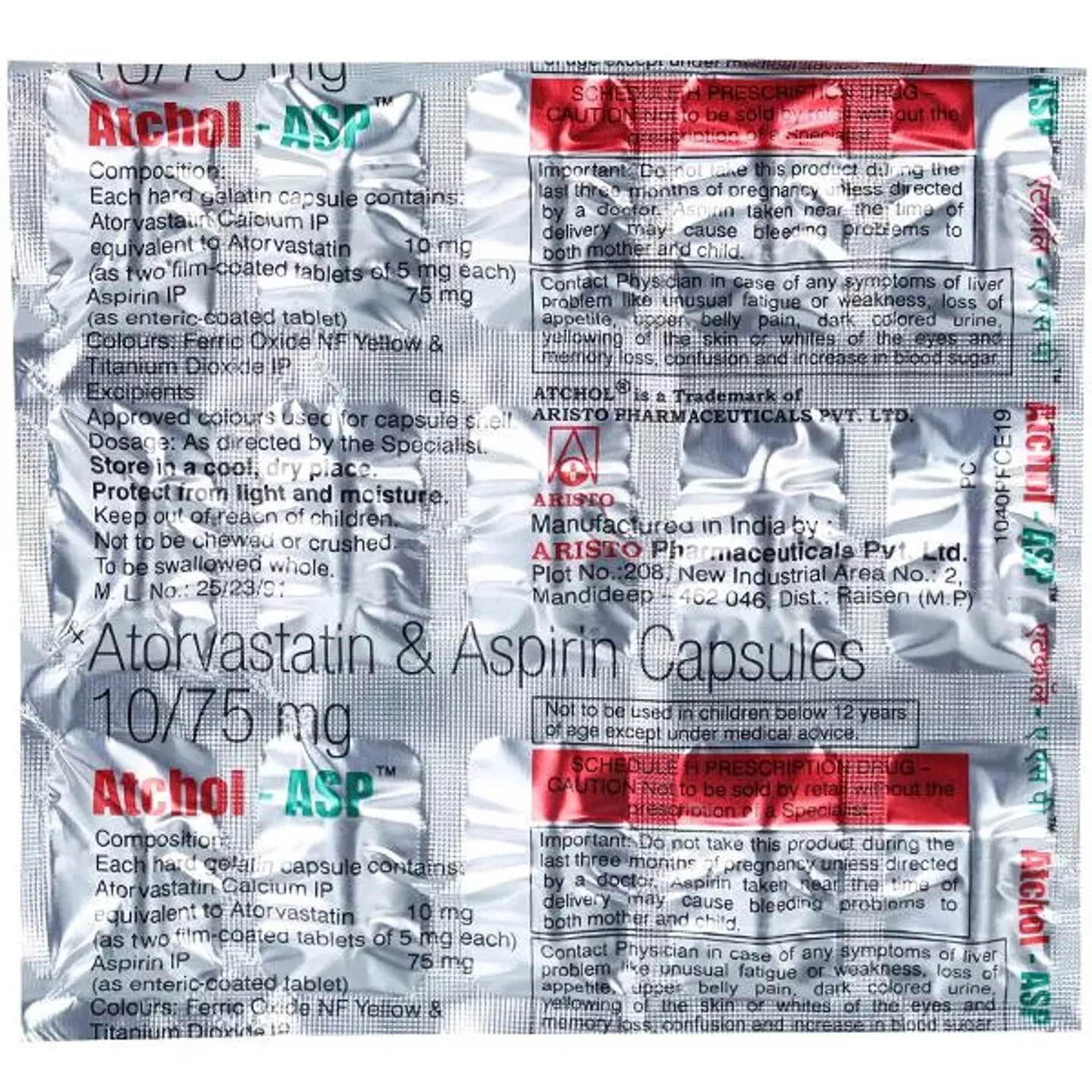 Atchol Asp 10/75 Capsule product image