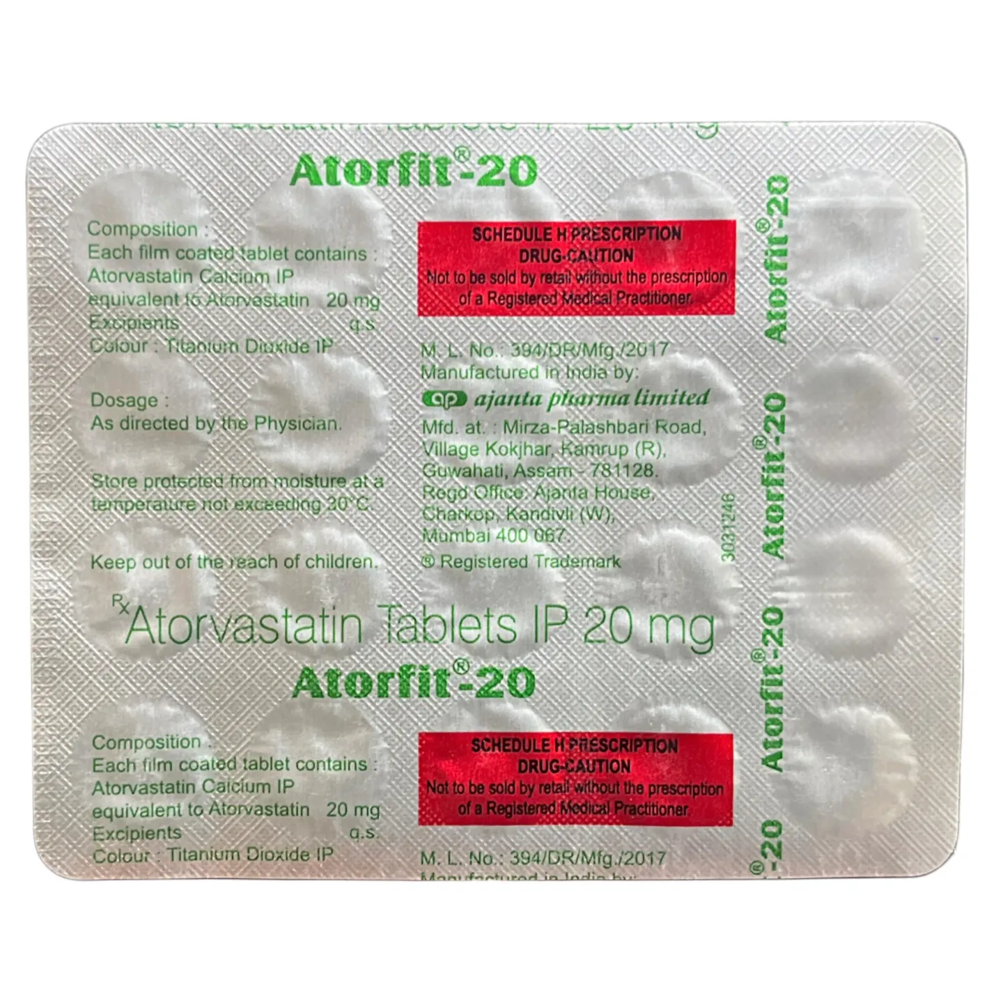 Atorfit 20 Tablet product image