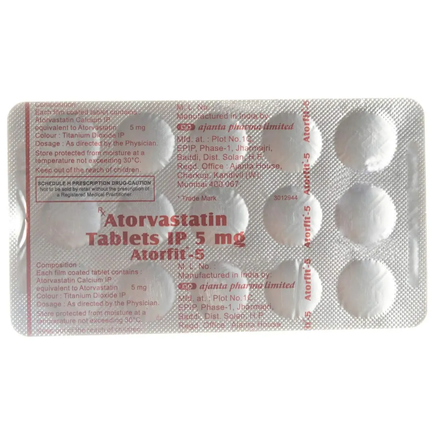 Atorfit 5 Tablet product image