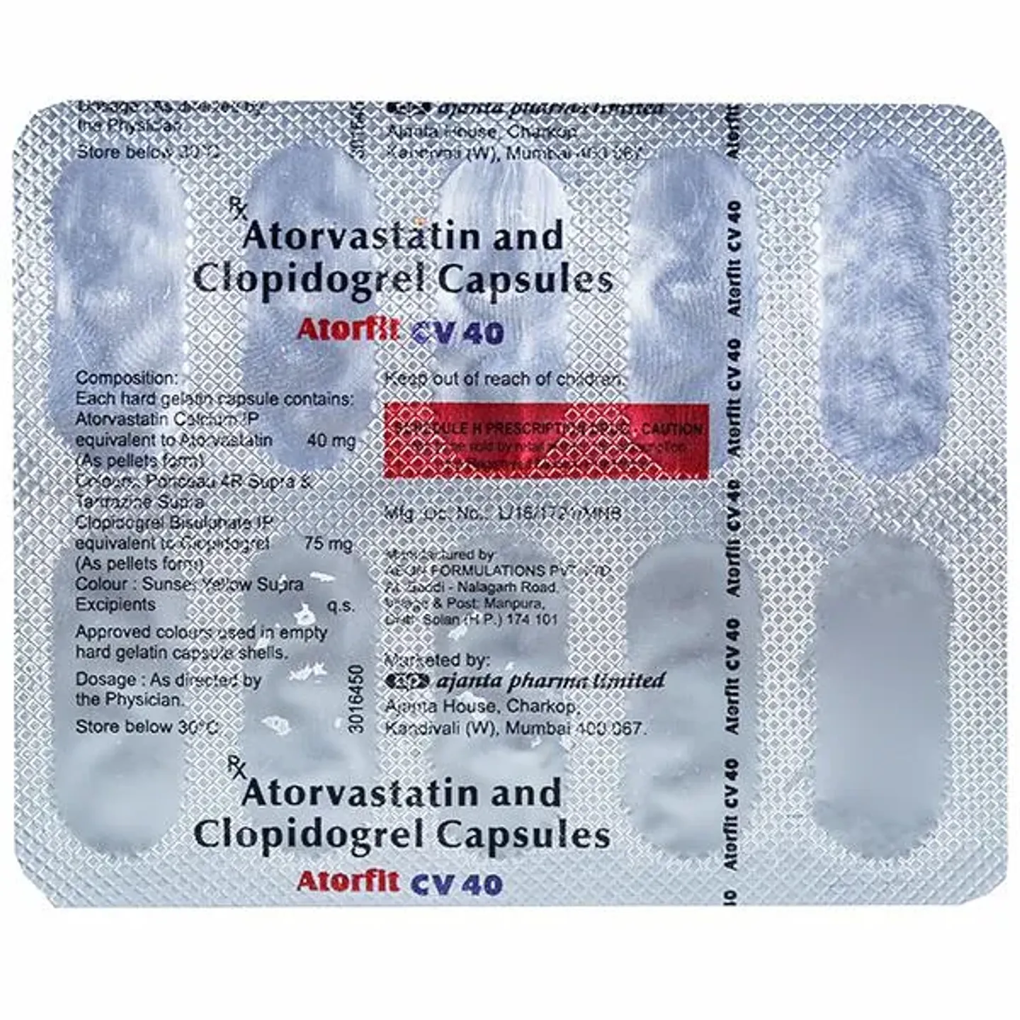 Atorfit Cv 40/75 Capsule product image