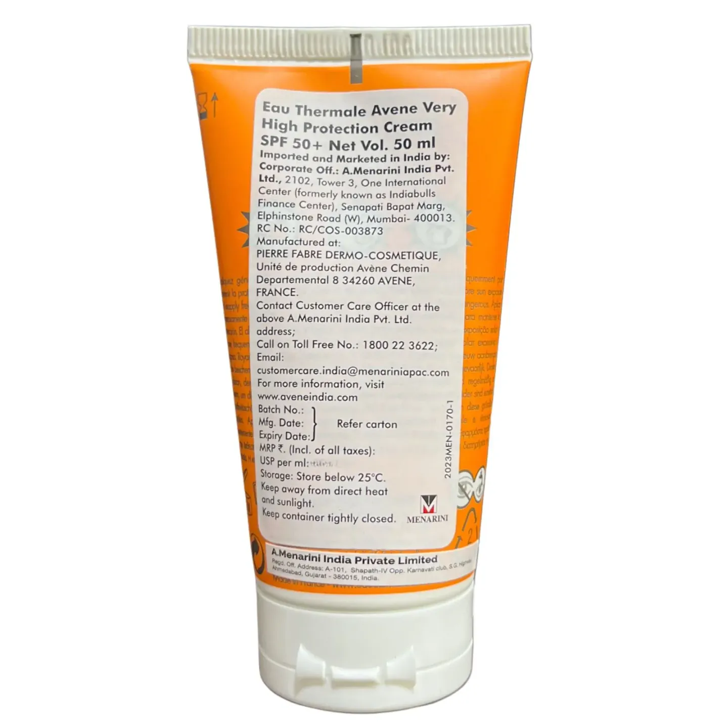 Avene 50+ Spf Cream Sunscreen Lotion product image