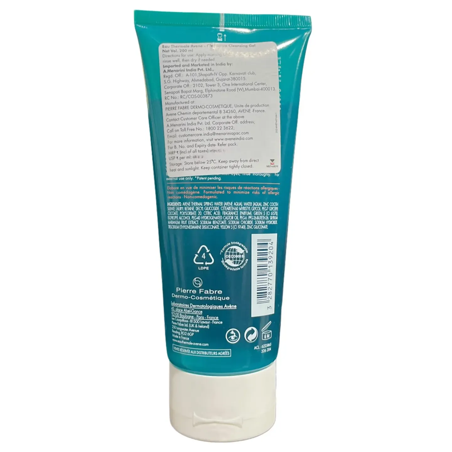Avene Cleansing Gel 200ml product image