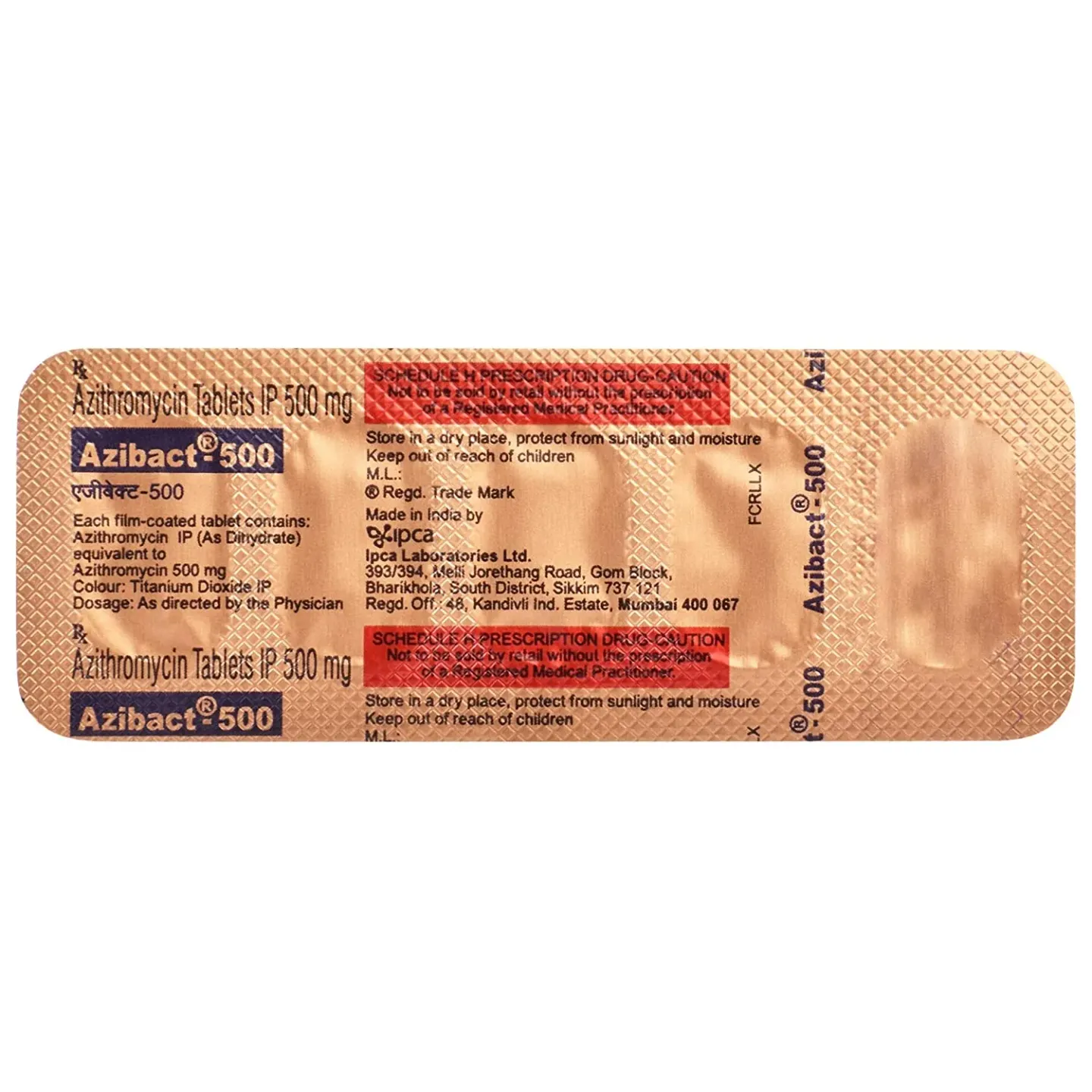 Azibact 500 Tablet product image