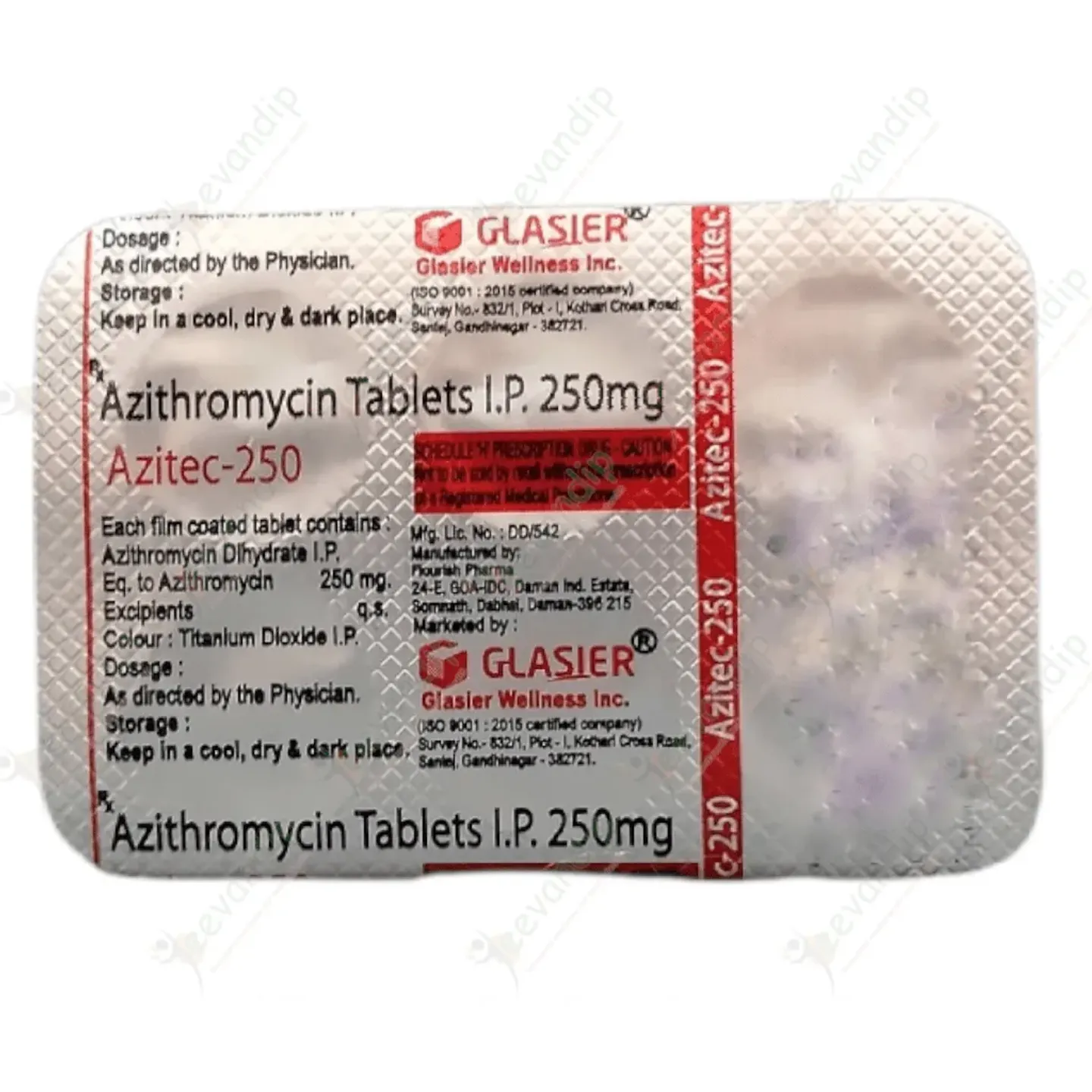 Azitec 250mg Tablet product image