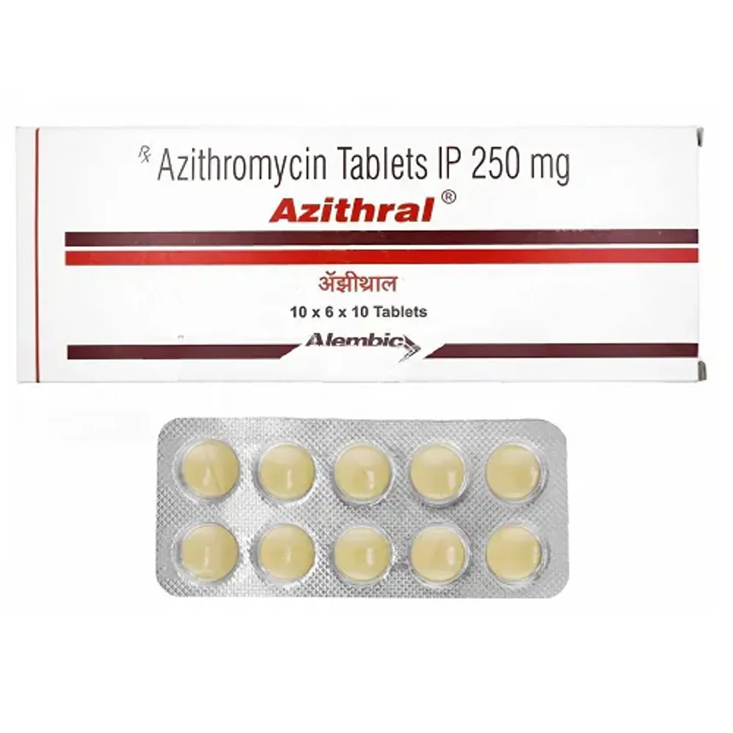 Azithral 250mg Dt Tablet product image