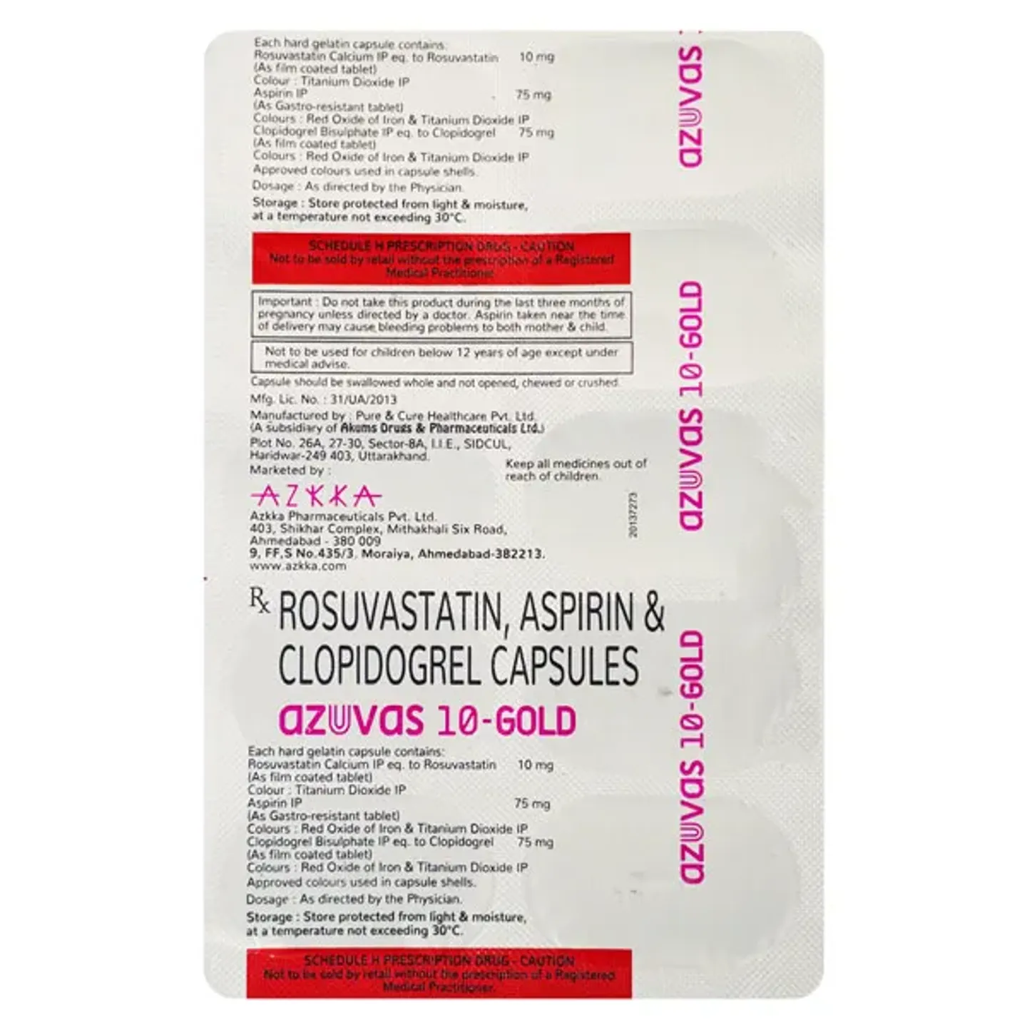 Azuvas 10 Gold Capsule product image