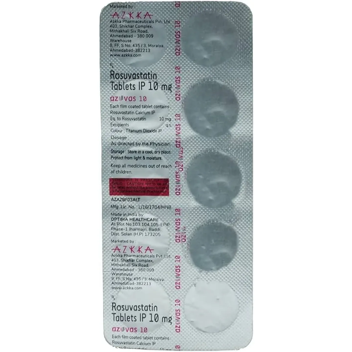 Azuvas 10 Tablet product image