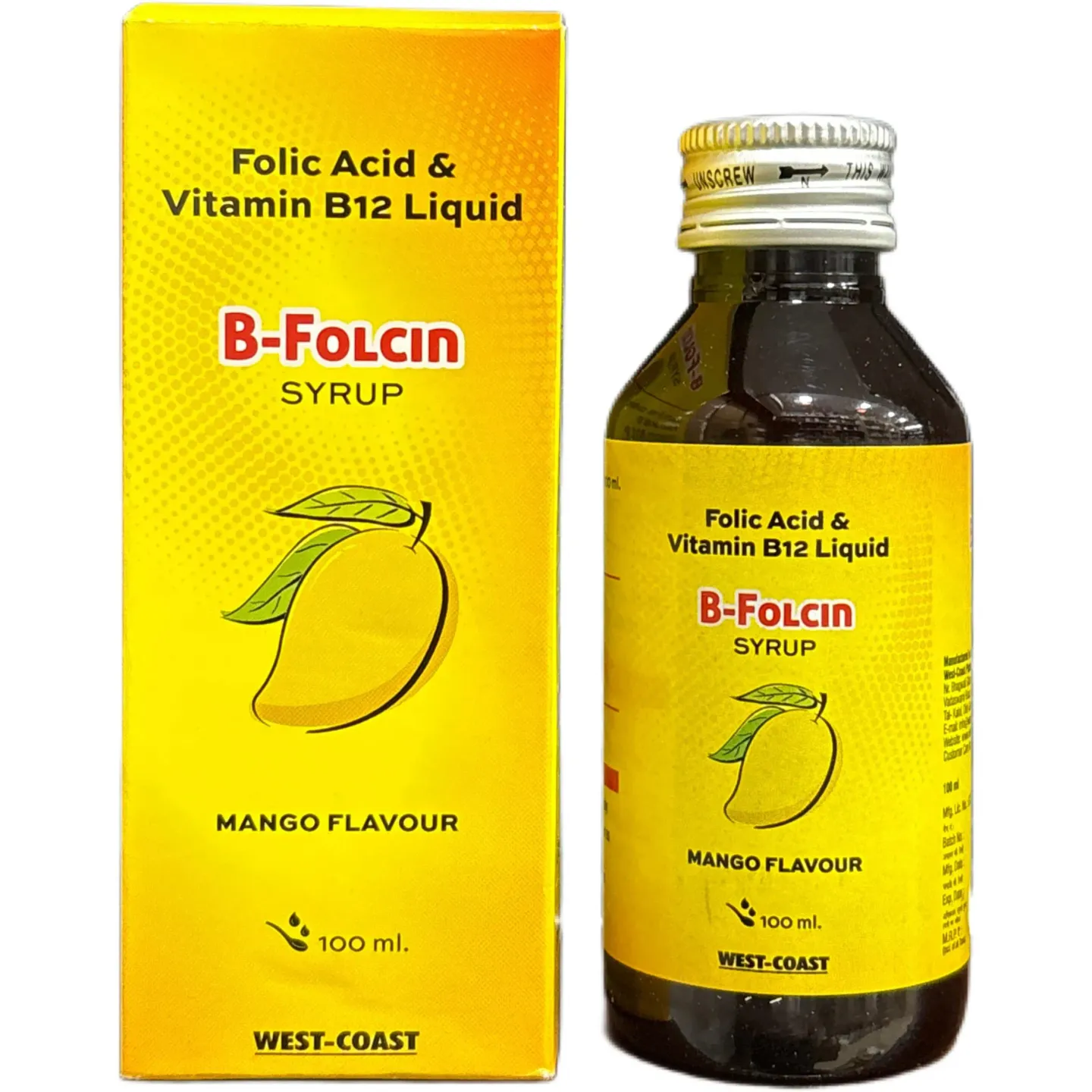 B Folcin Syrup Mango Flavour 100ml product image