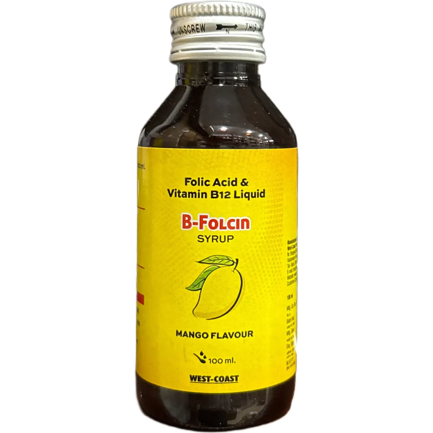 B Folcin Syrup Mango Flavour 100ml product image