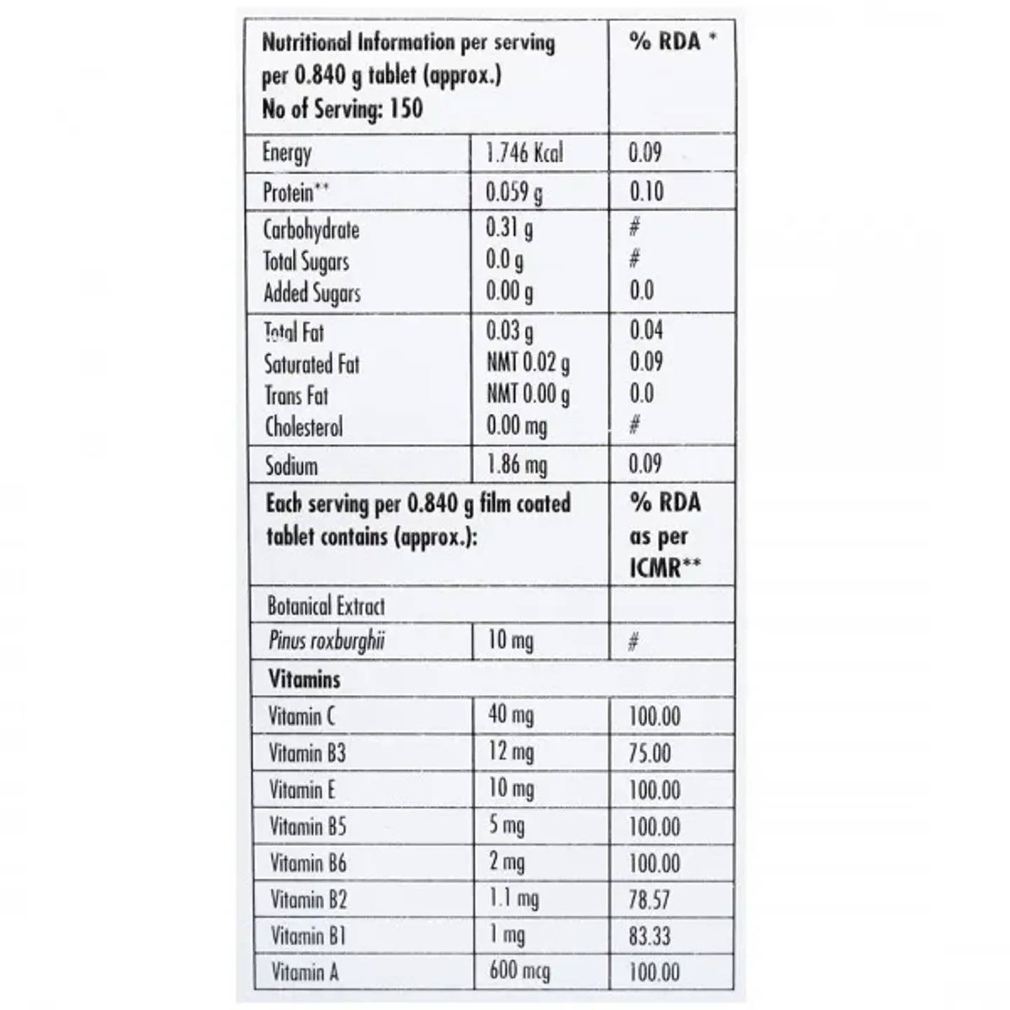 Basitone Forte Tablet product image
