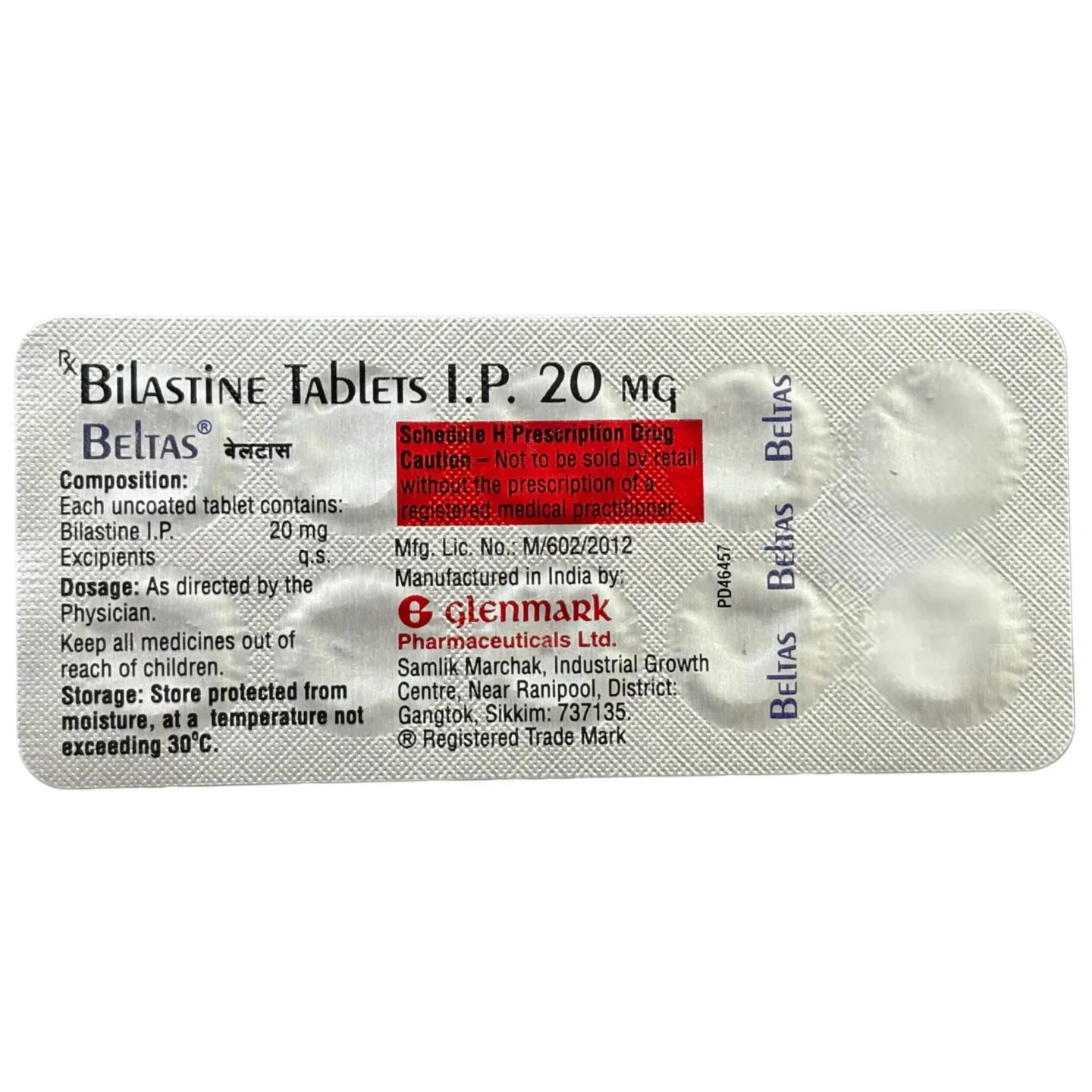 Beltas Tablet 20mg product image