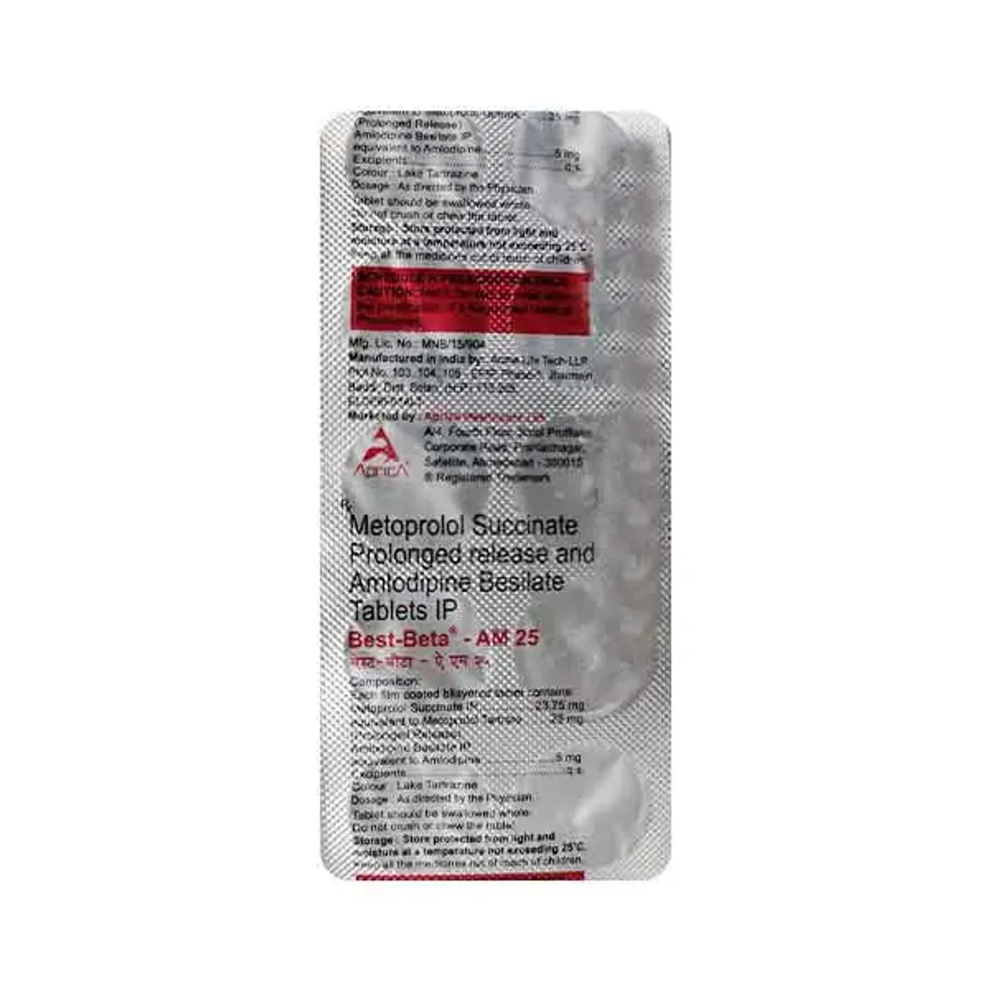 Best Beta Am 25 Tablet product image