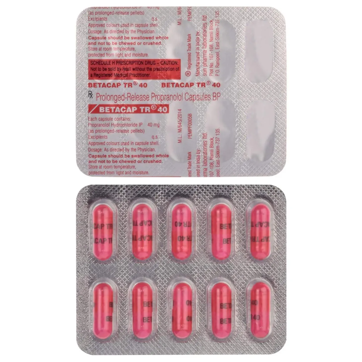 Betacap Tr 40 Capsule product image