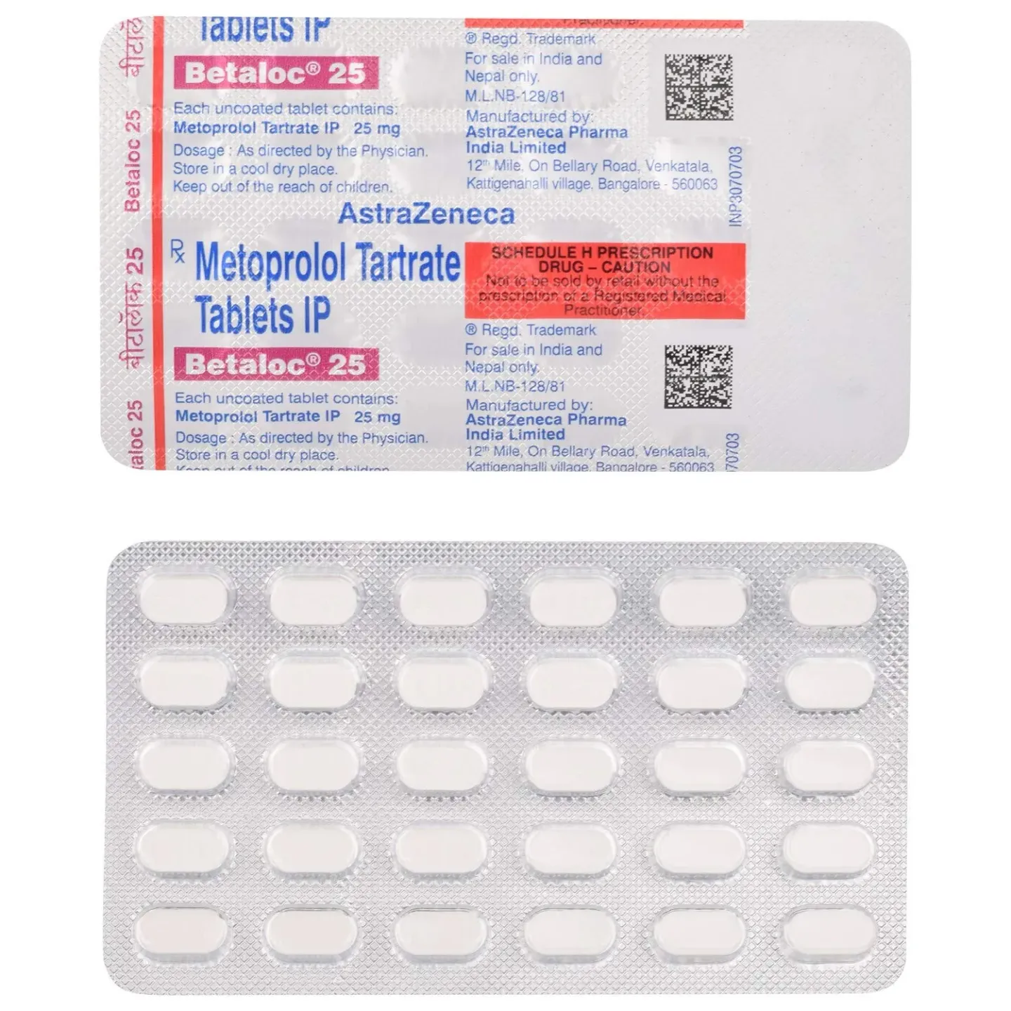 Betaloc 25mg Tablet product image