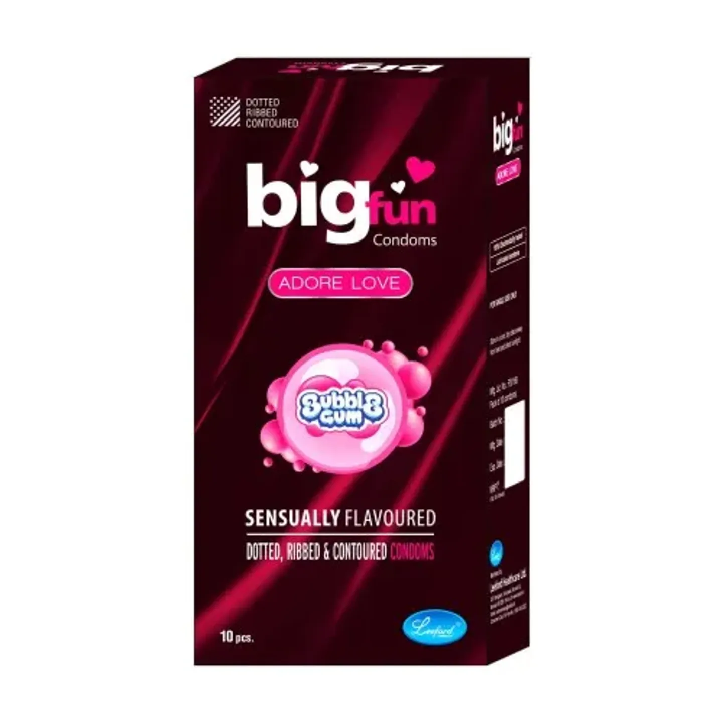 Bigfun Bubblegum Flavored Dotted & Lubricated C... product image