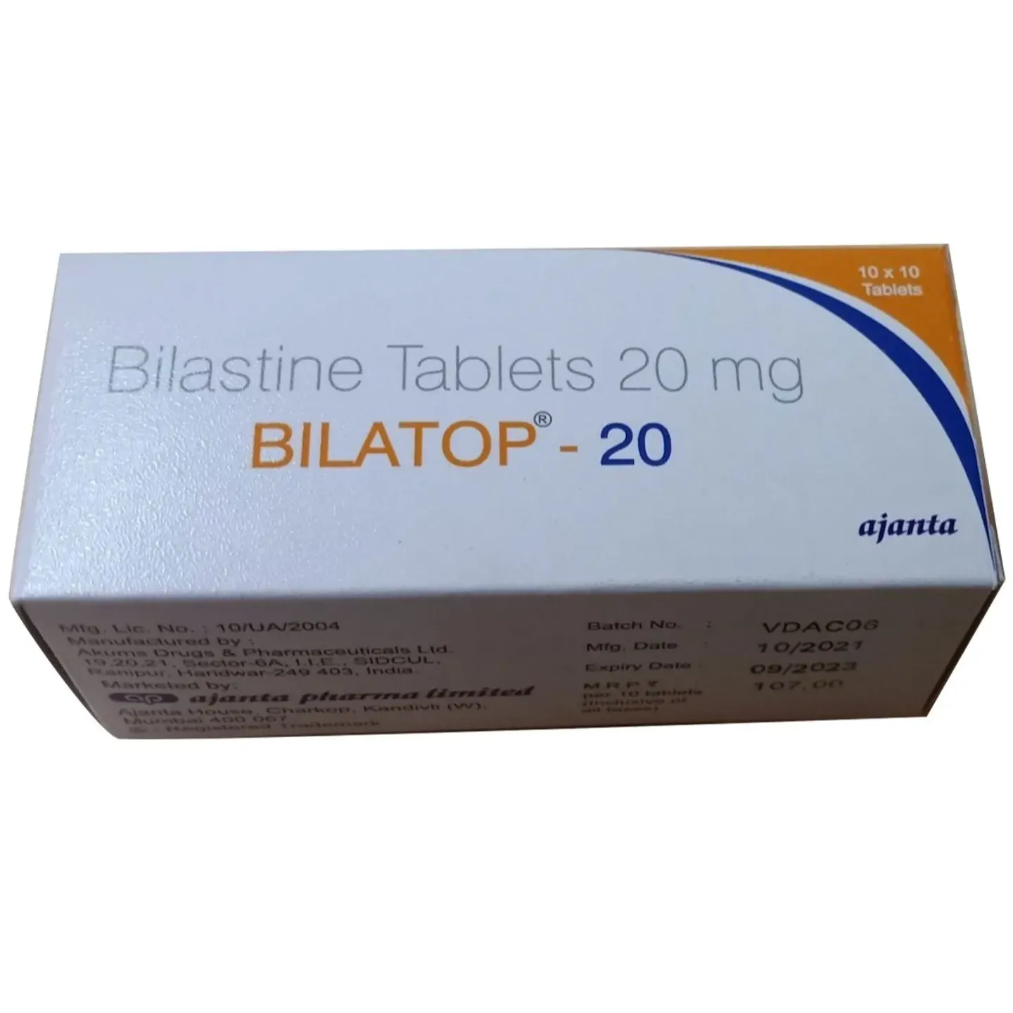 Bilatop 20 Tablet product image