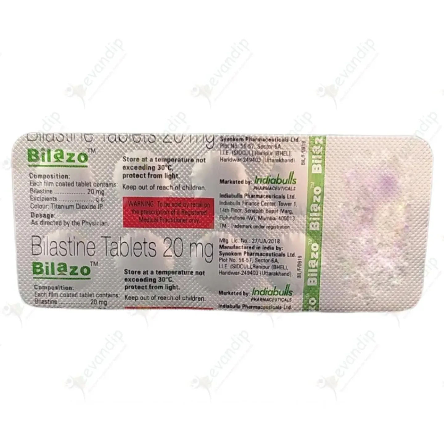 Bilazo 20 Tablet product image