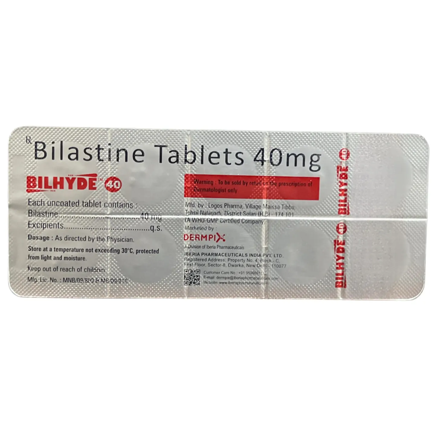Bilhyde 40 Tablet product image