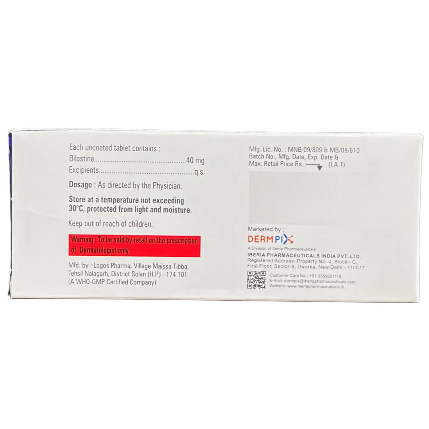 Bilhyde 40 Tablet product image