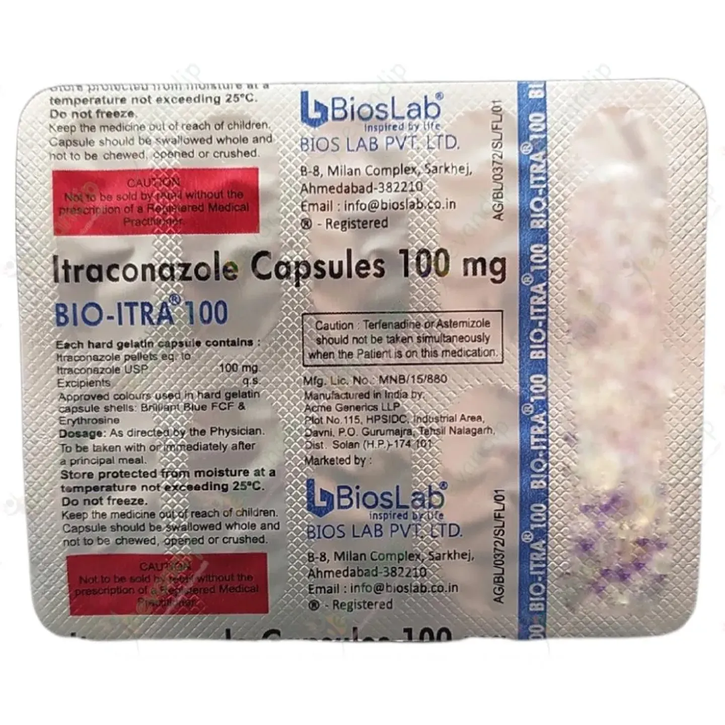 Bio Itra 100mg Capsule product image