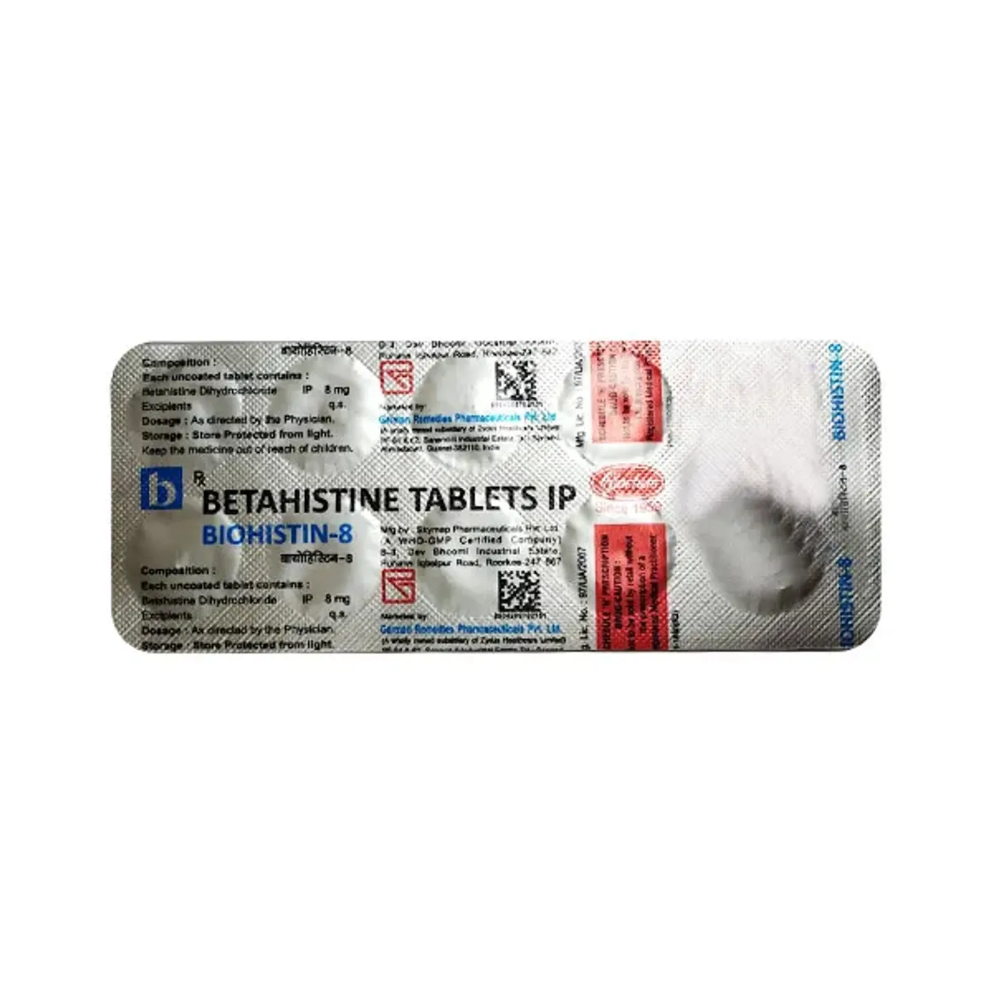 Biohistin 8 Tablet product image
