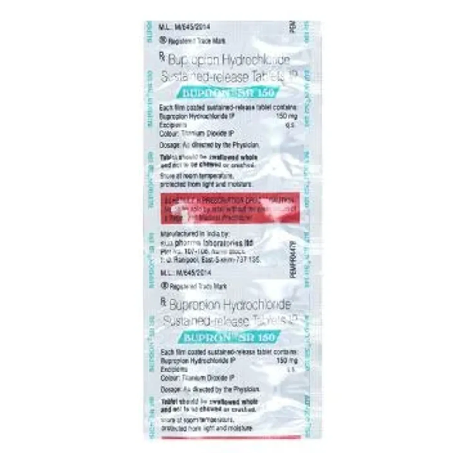 Bupron Sr 150 Tablet product image