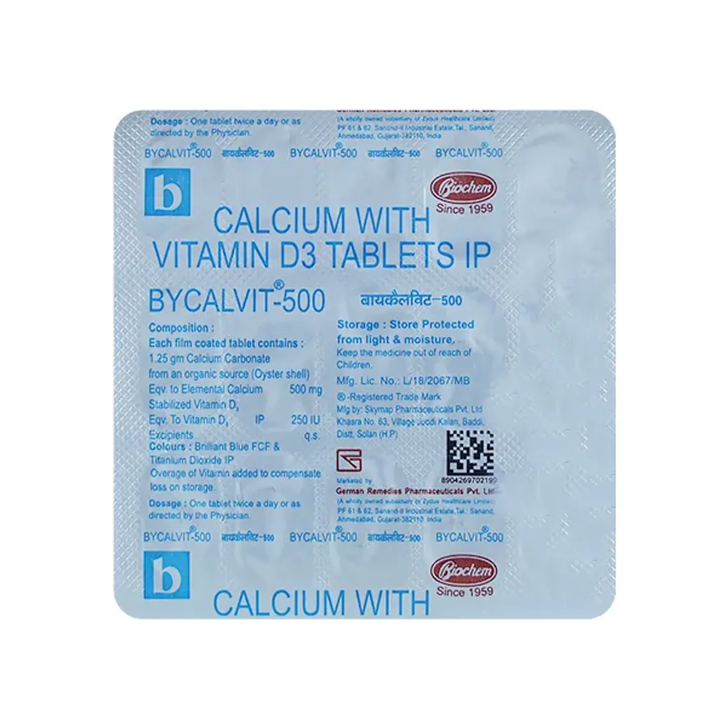 Bycalvit 500mg Tablet product image