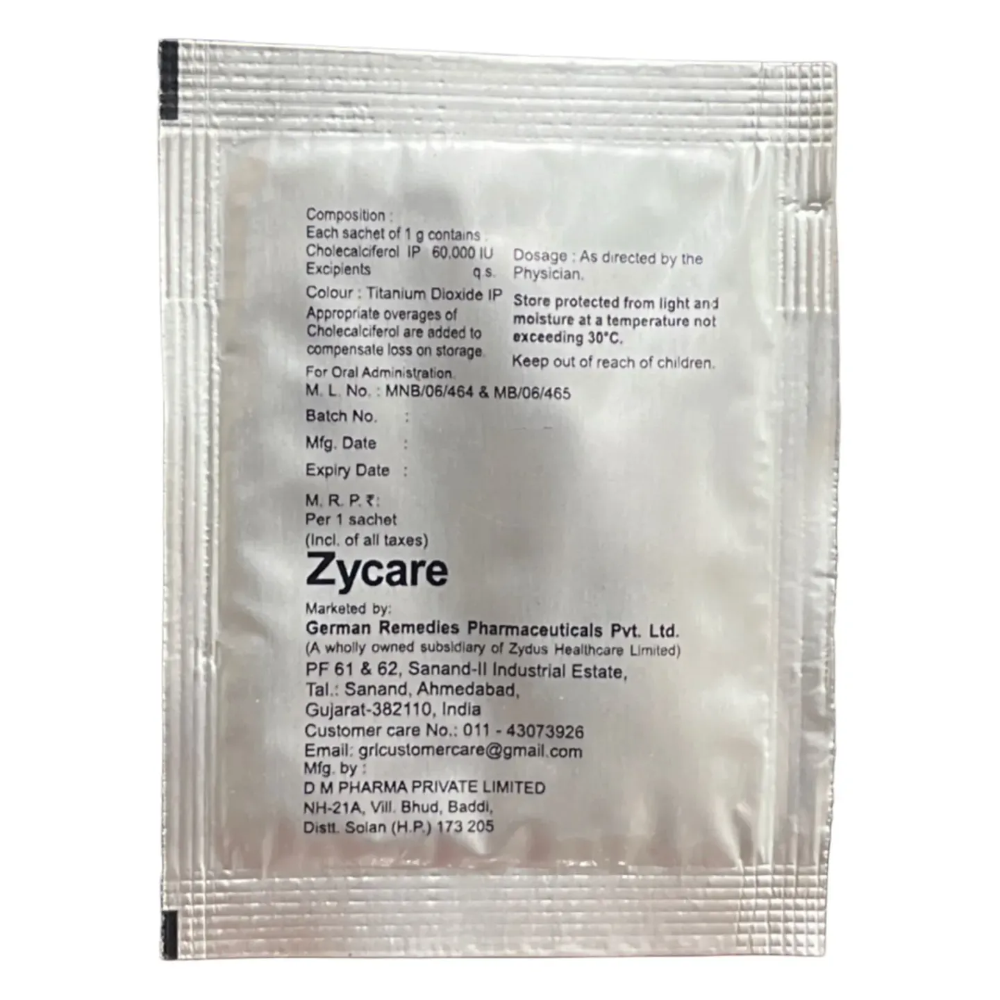Cadcal Sachet 1gm product image