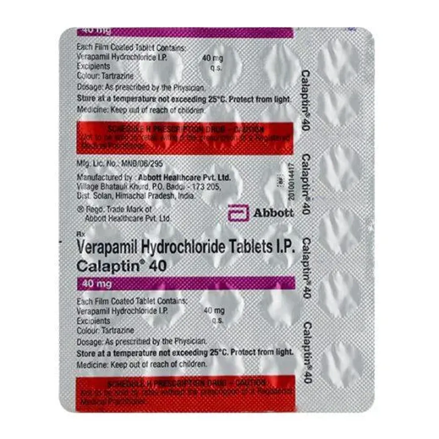 Calaptin 40 Tablet product image